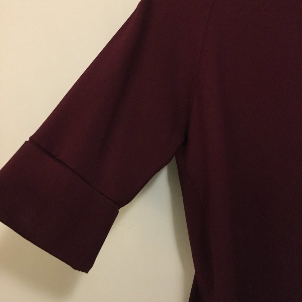 Joseph Ribkoff Burgundy Cowl Neck Cocoon Jacket - 2 Canadian Equestrian - Picture 8 of 12